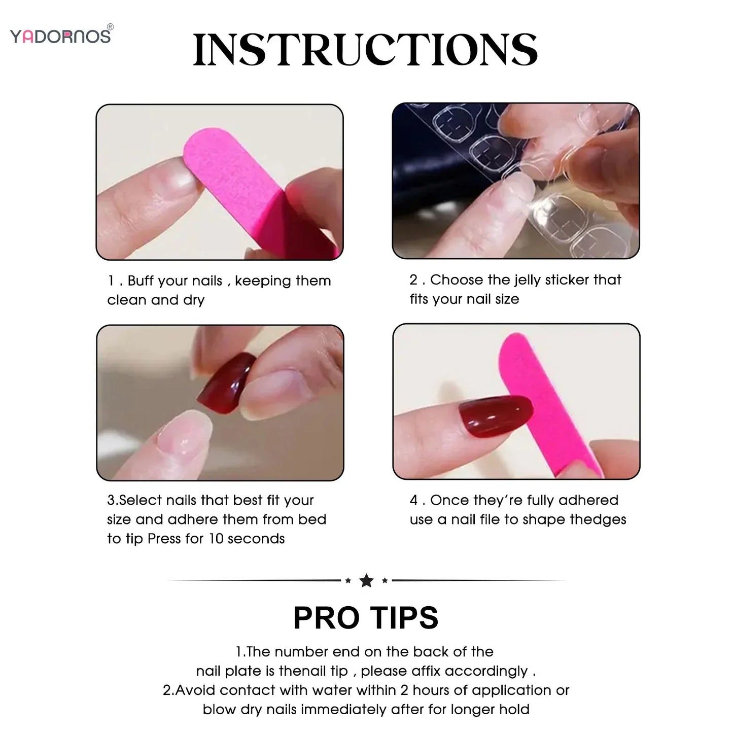 10pcs Hand-painted Tulip Fake Nail Patches Sweet Pink Pearl Cat's Eye Handmade Press On Nails Ins Simple False Nail For Summer